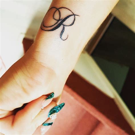 r letter tattoo